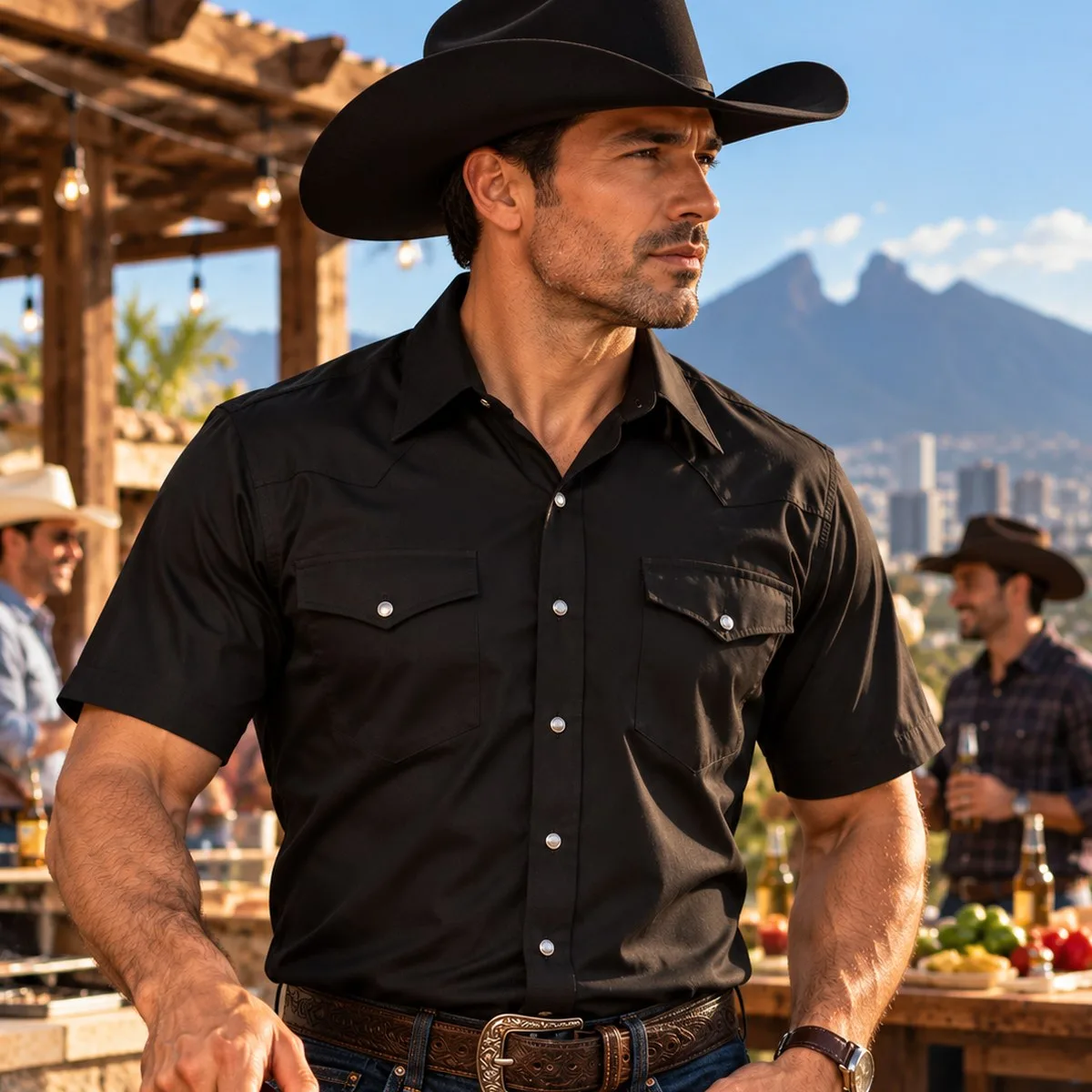 Colección de camisas vaqueras Custer para hombre.